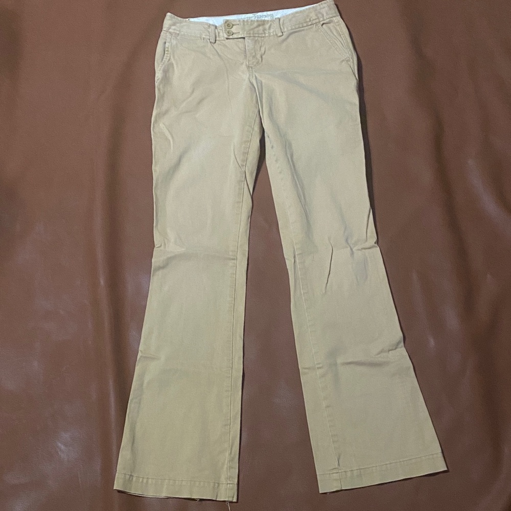 Abercrombie & Fitch Beige Flare Pants